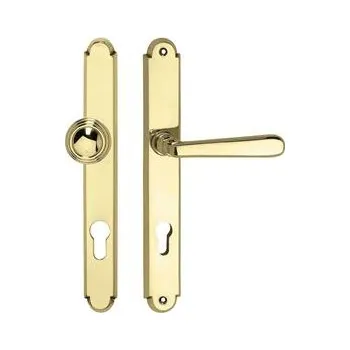 Grundmann bezpečnostní sada klika-koule ALT-WIEN, vyosená ,PZ88 , mosaz leštěná