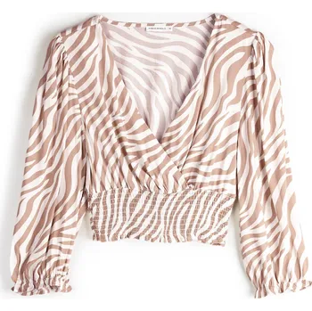 GATE Viskózový crop top s potiskem 36 225-0876/10