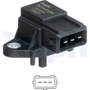 Čidlo automobilu Senzor tlaku sacího potrubí DELPHI PS10214