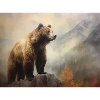 Obraz Foto obraz na plátně - Medvěd v horách - P/4030/1056