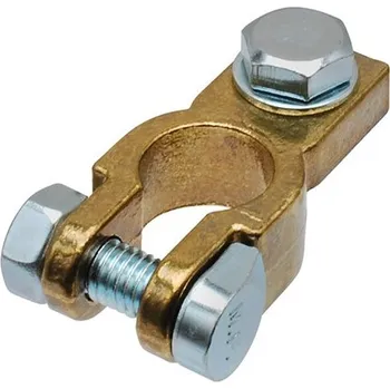 Bateriova svorka se sroubem (-) mosaz 460153