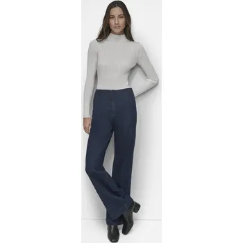 Dámské kalhoty KALHOTY DKNY HR BNDLES TROUSER LPS BL/CADET BLUE