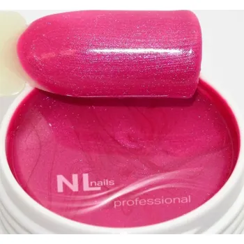 NL nails professional UV, LED metalický barevný gel METALLIC PINK PASSION 5ml