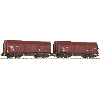 Modelová železnice PIKO 58293 H0 2ks Vůz se shrnovacím krytem, DB Cargo, Ep.VI PI58293