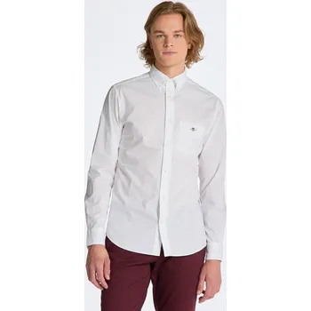 Pánská košile KOŠILE GANT REG POPLIN SHIRT WHITE