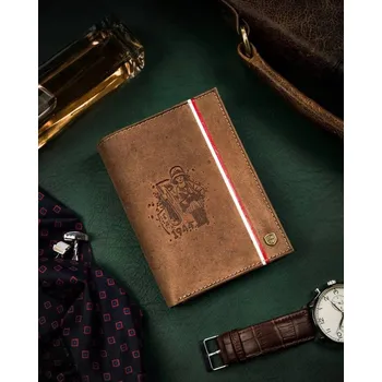 Peněženka Peterson Pánská kožená peněženka Shoremirror IV. hnědá One size