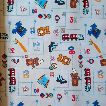 Bavlna hračky na šedé č.16 1 metr Český výrobce