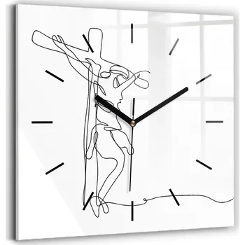 Hodiny Nástěnné hodiny SacroArte černé 30 cm