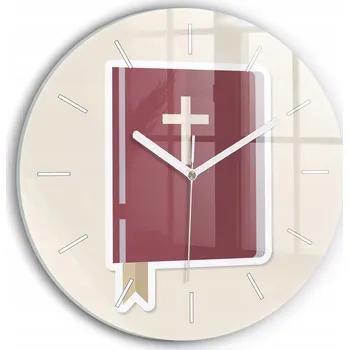 Hodiny Nástěnné hodiny SacroArte béžové 30 cm