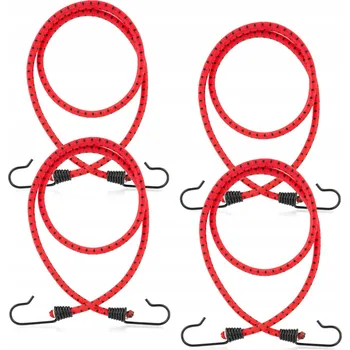 autokoberec Elastická šňůra s háčky expander - transportní guma 80 cm / 4 ks