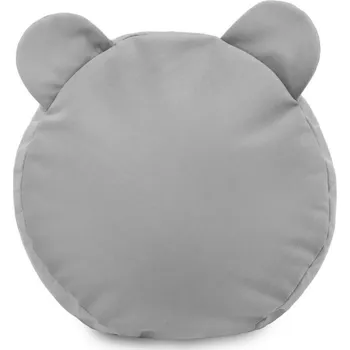 Taburet Plyšová podnožka TEDDY světle šedá