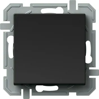 Elektrická zásuvka Přepínač křížový řazení 7 TEM Logiq černá