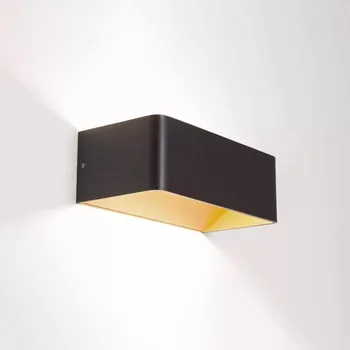 Molto Luce Nástěnné kvádrové svítidlo s nepřímým vyzařováním Alica Barva: Černá / Zlatá, Teplota chromatičnosti: 3000 Kelvinů 472-0000790003063