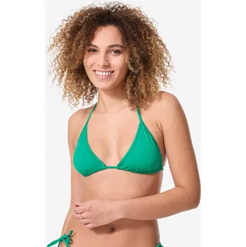 Dámské oblečení DECATHLON Dámské plavky horní díl s posuvnými trojúhelníky Mae zelený 42 ZELENÁ
