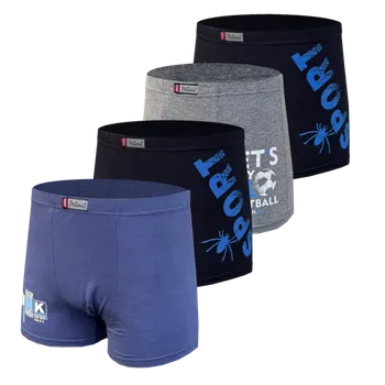 Boxerky Pánské bavlněné boxerky Pesail - HU101 (Balení/4ks) Barva: Mix barva, Velikost: XL
