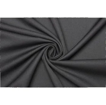 Směsový kepr, kostýmový, twill, tmavě šedý, látky, metráž