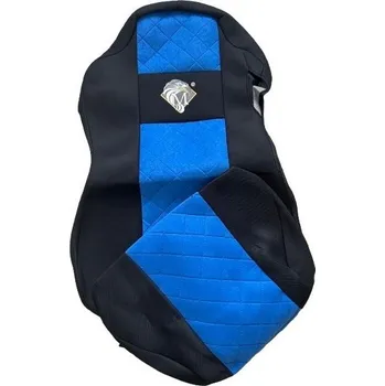 Potah sedadla Autopotahy textilní pro MERCEDES ACTROS L od 2022, černo-modrá barva (č. 159, 122/L)