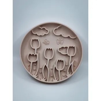 Miska pro psa Lízací miska - tulipány champagne