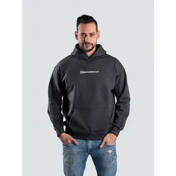 Pánská mikina BrainMax pánská mikina s kapucí, šedá Velikost: L Skvěle padnoucí mikina pro muže ze 100% bavlny ve čtyřech různých velikostech