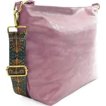 Kabelka Růžová dámská jednoduchá crossbody kabelka Amaya
