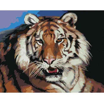 zuty Zuty - Malování Podle Čísel - Tygr Portrét (D. Rusty Rust), 40X50 Cm, Plátno+Rám