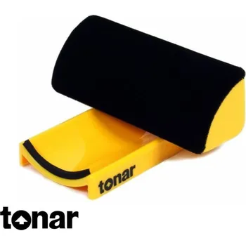 Elektronika tonar CLASSIC BRUSH Žlutá (Oválný čistící kartáček Tonar Classic Brush se sametovým povrchem a podstavcem na nejjemnější nečistoty)