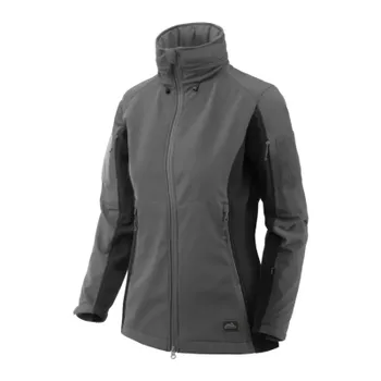 Pánská softshellová bunda Dámská bunda Gunfighter, Helikon, Shadow Grey / černá, S