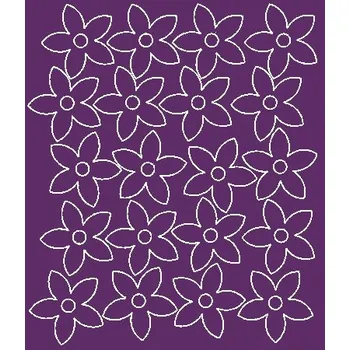 Samolepící dekorace SAMOLEPKA NA STĚNU NA ZEĎ S KVĚTINAMI DO OKNA SAMOLEPKY SAMOLEPKY 20 KUSŮ FIALOVÉ MATNÉ