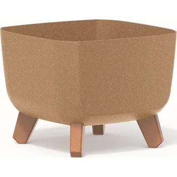 Květináč GRACIE SQUAT ECO natural, varianta 24 cm
