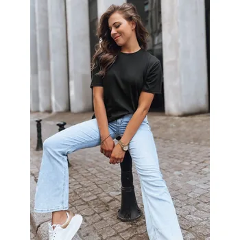 Dámské tričko Černé basic tričko MAYLA RY2123 Velikost: L