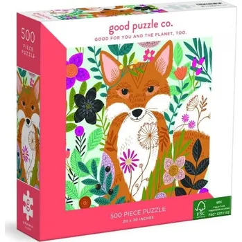 Puzzle Good Puzzle Co. Lišky a květiny 500 dílků