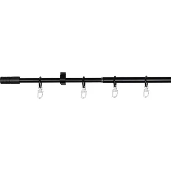 Garnýž Expo Ambiente Teleskopický garnýžový set Rillcube, délka: 1,2–2,1 m, ø 13 a 16 mm, černý 65501