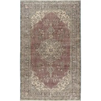 Koberec Ručně tkaný vlněný koberec Vintage 10169 rám / ornament, modrý / červený