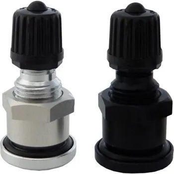 Sada na opravu pneumatiky Bezdušové ventily TR pro osobní auta, stříbrné nebo černé - Ferdus, Barva: stříbrná