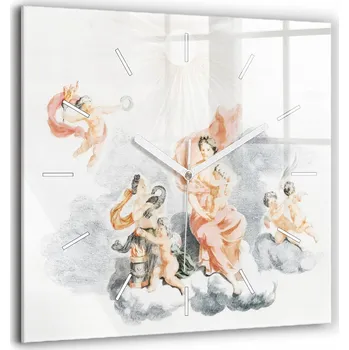 Hodiny Nástěnné hodiny SacroArte krémové 60 cm