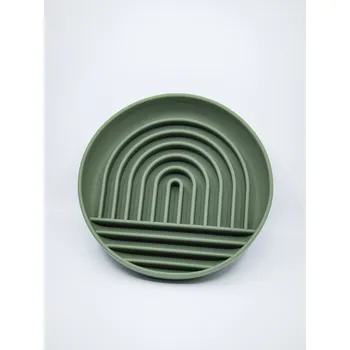 Miska pro psa Lízací miska - duha olivová