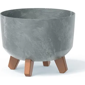 Květináč GRACIE EFFECT II šedý, varianta 23,8 cm