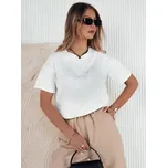 Bílé tričko s lesklou korunkou PRINCY RY2391 Velikost: S/M