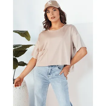 Béžové oversize tričko ARRIWA RY2510 Velikost: ONE SIZE