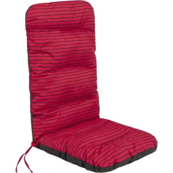 Polštář Polštář na lehátko/židle BASIA pásky, červený
