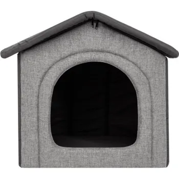 Pelíšek pro psa Bouda pro psa INARI R1 šedá / grafitová