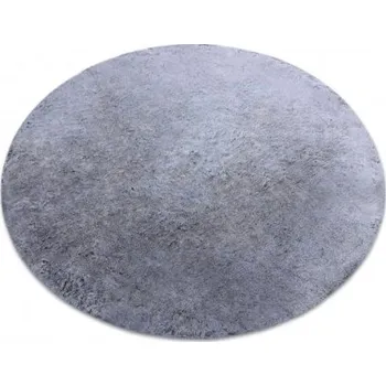 Koberec Koberec LAPIN Shaggy kruh černý / sloní kost protiskluzový