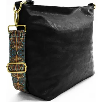 Kabelka Černá dámská jednoduchá crossbody kabelka Amaya