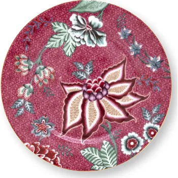 Talíř PIP Studio Talíř mělký Flower Festival tmavě růžová 17cm 51.001.294