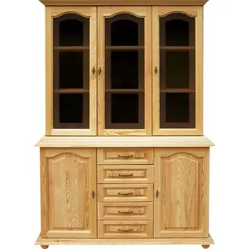 Knihovna Vitrína borovice masiv WKR 07