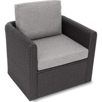 Polštář Polštář na ratanovou židli MIA TECH šedý