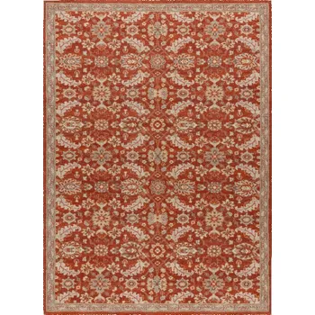 Koberec Koberec LEGEND 468 16 GB301 OSTA - Květiny / rám, exkluzivní béžový / červený