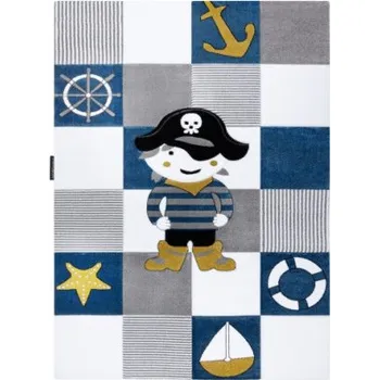 Koberec Koberec PETIT CORSAIR PIRÁT STATEK KOTVA nebeský