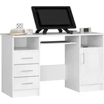 Kancelářský stůl ANA bílý / bílý lesk