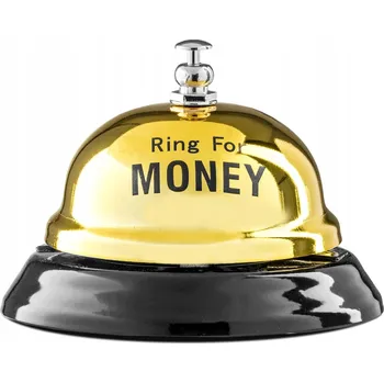 Zvonek na kolo Stolní zvonek na PENÍZE - Zvonek pro štěstí